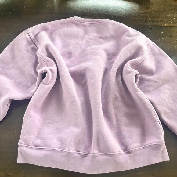 Set Active Two Piece Lounge Set Sweats Comfort Heavy Cotton Lavender Logo M READ - Picture 6 of 12